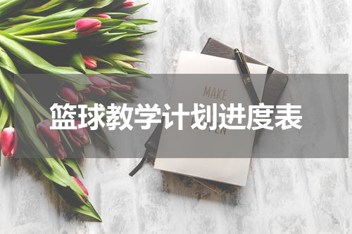 篮球教学计划进度表