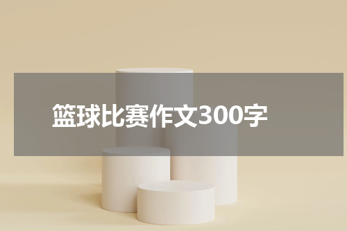 篮球比赛作文300字