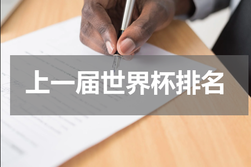上一届世界杯排名