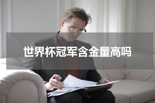 世界杯冠军含金量高吗