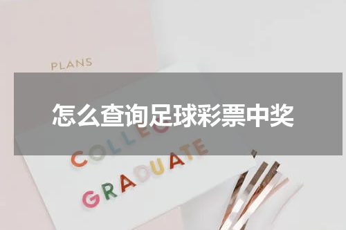 怎么查询足球彩票中奖