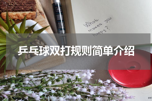 乒乓球双打规则简单介绍