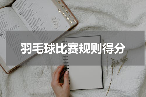 羽毛球比赛规则得分