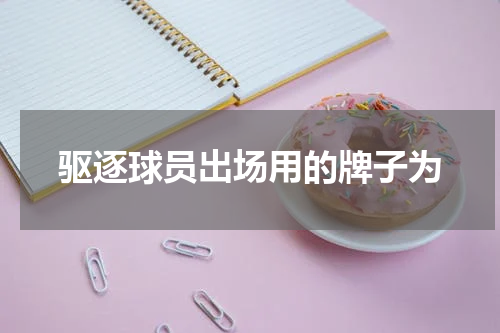 驱逐球员出场用的牌子为