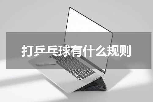 打乒乓球有什么规则