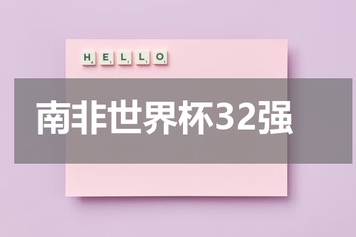 南非世界杯32强
