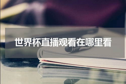 世界杯直播观看在哪里看