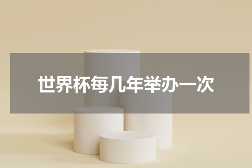 世界杯每几年举办一次