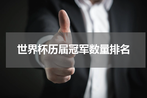 世界杯历届冠军数量排名