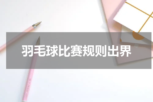 羽毛球比赛规则出界