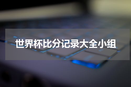 世界杯比分记录大全小组