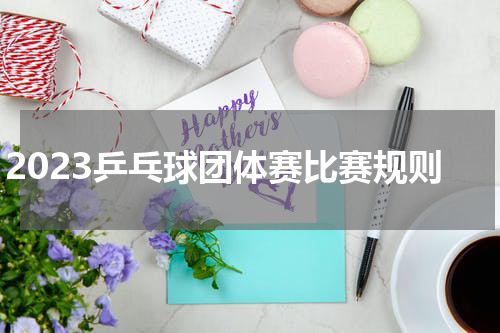 2023乒乓球团体赛比赛规则