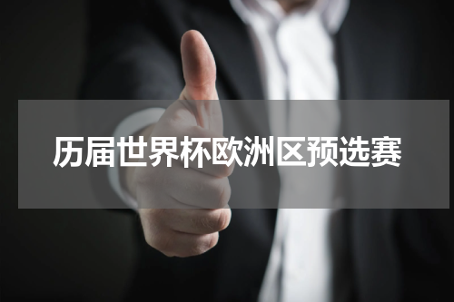 历届世界杯欧洲区预选赛