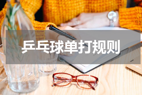 乒乓球单打规则