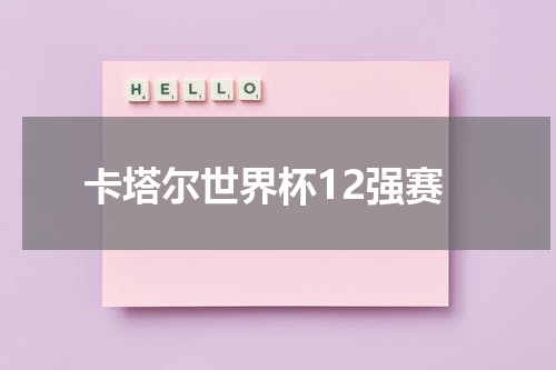 卡塔尔世界杯12强赛