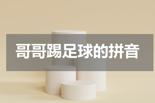 哥哥踢足球的拼音
