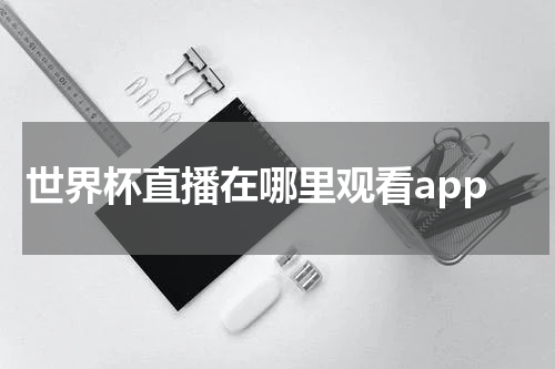世界杯直播在哪里观看app