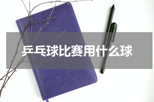 乒乓球比赛用什么球