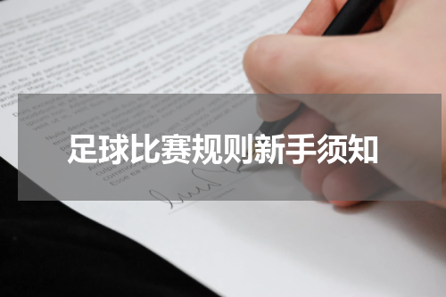 足球比赛规则新手须知