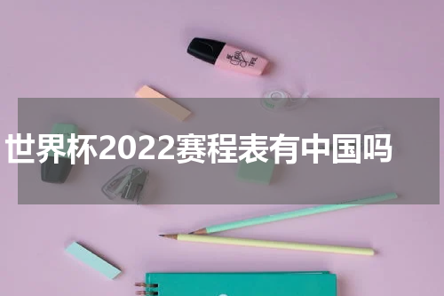 世界杯2022赛程表有中国吗