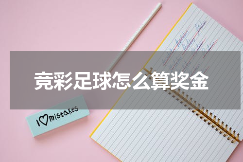 竞彩足球怎么算奖金