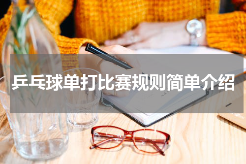 乒乓球单打比赛规则简单介绍