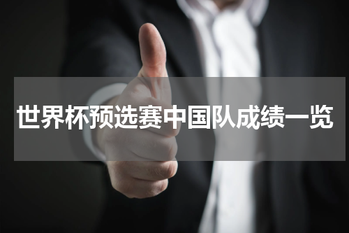 世界杯预选赛中国队成绩一览