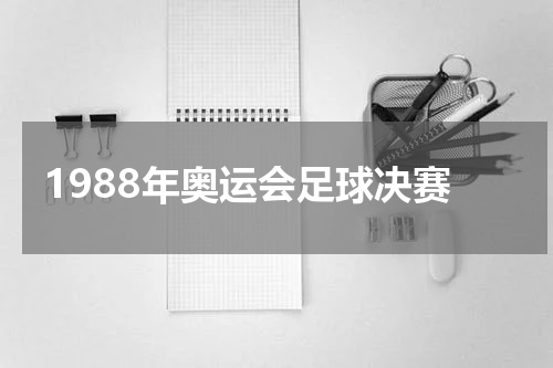1988年奥运会足球决赛