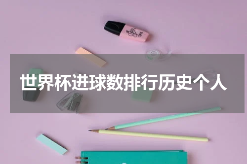 世界杯进球数排行历史个人