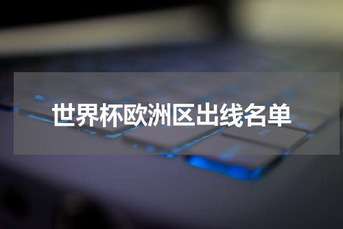 世界杯欧洲区出线名单