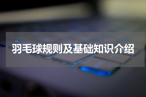 羽毛球规则及基础知识介绍