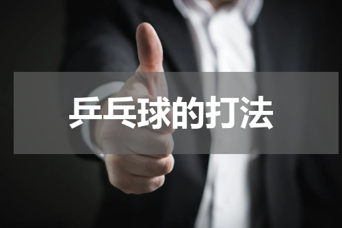 乒乓球的打法