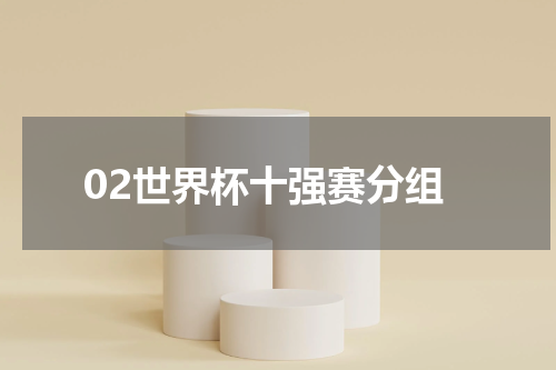 02世界杯十强赛分组