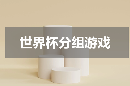 世界杯分组游戏