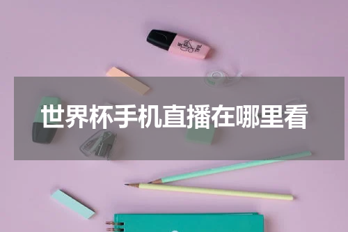 世界杯手机直播在哪里看