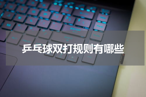 乒乓球双打规则有哪些