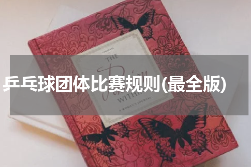 乒乓球团体比赛规则(最全版)