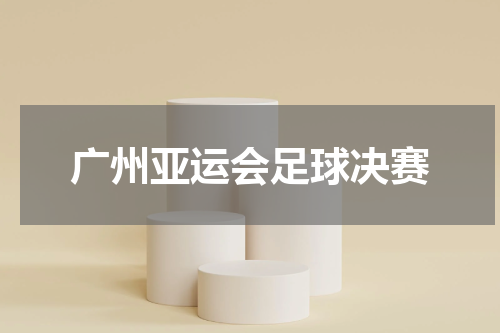 广州亚运会足球决赛