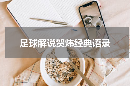 足球解说贺炜经典语录