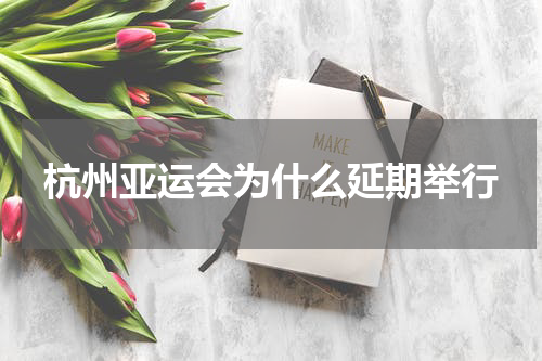 杭州亚运会为什么延期举行