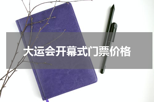 大运会开幕式门票价格