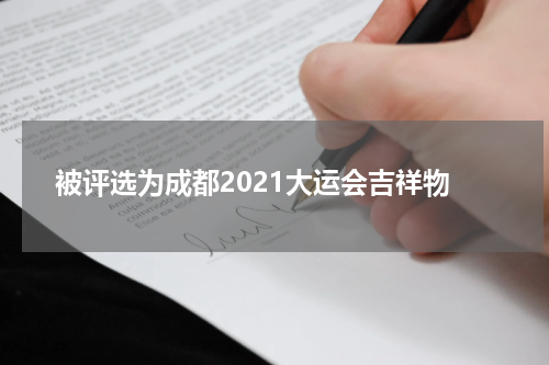 被评选为成都2021大运会吉祥物