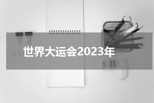 世界大运会2023年