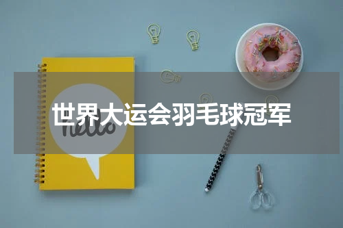 世界大运会羽毛球冠军