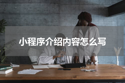 小程序介绍内容怎么写