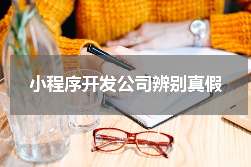 小程序开发公司辨别真假