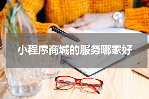 小程序商城的服务哪家好