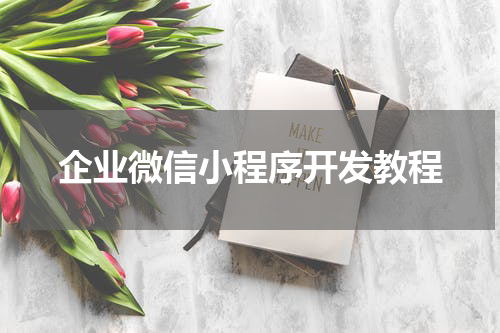企业微信小程序开发教程
