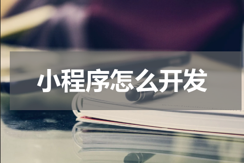 小程序怎么开发