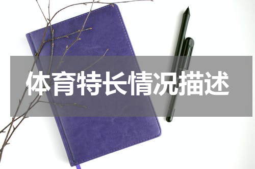 体育特长情况描述